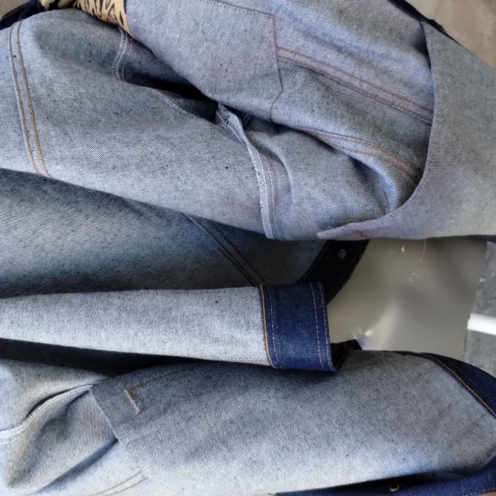 COOGI Cotton Down Under Blue Jean 6 Pocket Jacket Crispy - Picture 7 of 16